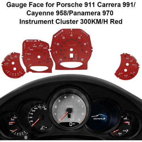 Speedometer Gauge Face for Porsche Cayenne 958/Panamera 970/ 911 Carrera 991 Instrument Cluster 250KM/H 300KM/H 330KM/H