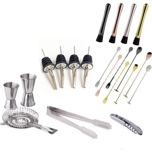 IYouNice Cocktail Shaker Strainer Bar Ice Wire Mixed Drink Stainless Steel Colander Filter Bartender Cocktail Picks Tool