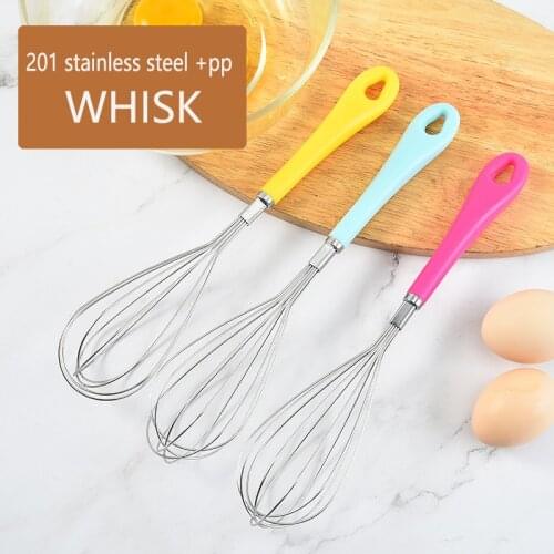 MHNTLOS Kitchen accessories 304 stainless steel whisk semi-automatic whisk manual manual mixer rotation whisk