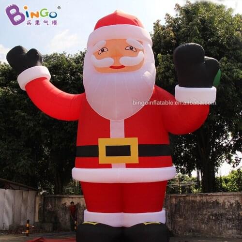 BinGo giant 9mH inflatable santa claus for event showing / standing type santa balloon toys for sale