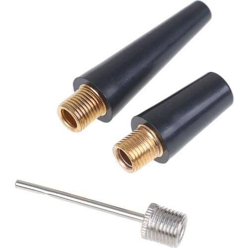 3Pcs Metal Plastic Durable Strong Ball Bicycle Pump Needle Nozzle Kit Inflation Kit Bike Valve Adapter for Ball Bicycle Bike