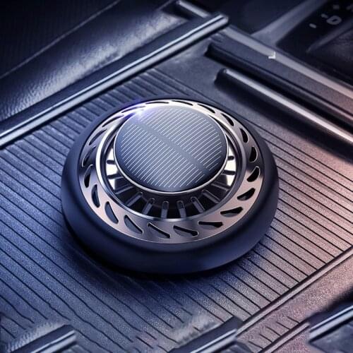 Solar Enegy Car Air Freshener Auto Aromatherapy Interior Purifier Rotation Flavoring Solid Scent Perfume Fragrance Diffuser