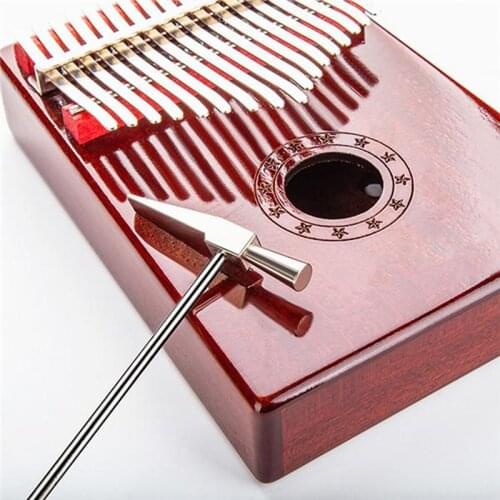 Thumb Piano Kalimba Tone Tuning Hammer Musical Instrument Tool Accessory Silver