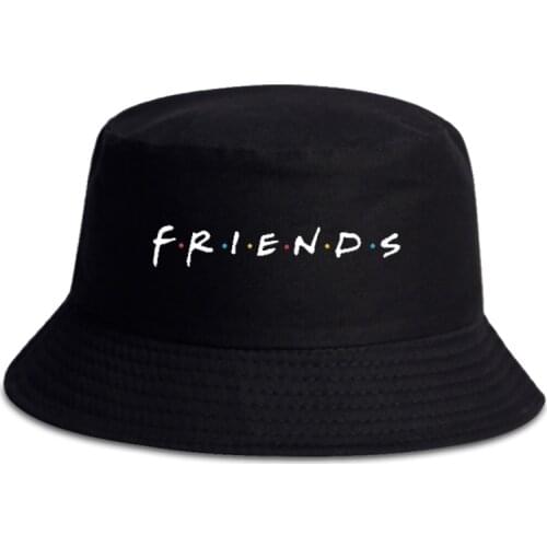 Panama Bucket Hat Men Women Summer Bucket Cap friends tv Print Yellow Hat bob Hat Hip Hop Fishing Fisherman Hat girl boy