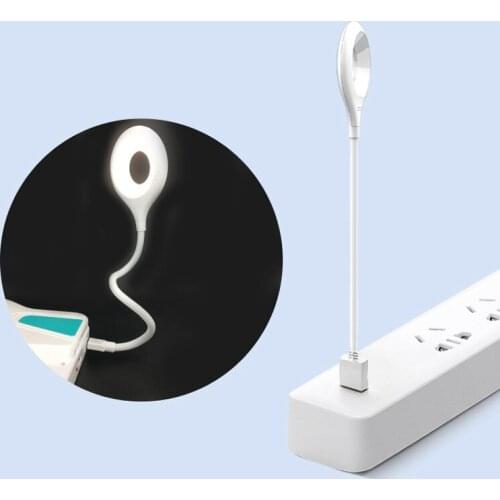 Mycyk Table lamp portable portable light USB socket straight plug learning LED light fill light artifact night light Notebook