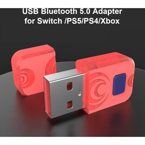USB Wireless Bluetooth-compatible Adapter Receiver For Nintendo Switch Support PS4 Controller PS5 Gamepad For PS4 PS5 Handle