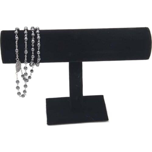 50% Hot Sales T-Bar Velvet Bracelet Bangle Watch Jewelry Organizer Display Stand Holder Rack