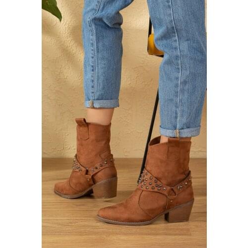 PTM9900 Women Western Shoes Cowboy Boots for Women Shoes Casual shoes Pointed Toe Womens shoes Winter Fashion Western Leather