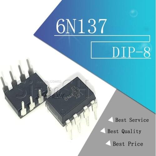 10PCS 6N137 DIP8 6N137 DIP DIP-8 new and original IC