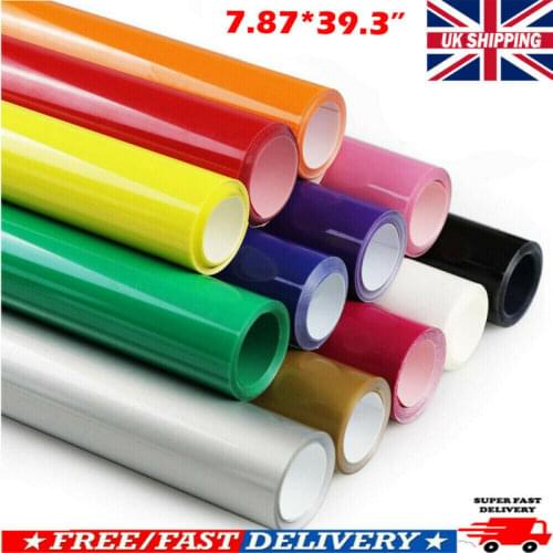20*100cm DIY HTV Heat Transfer Vinyl Roll PU Lettering Film Iron On T-shirt Textile
