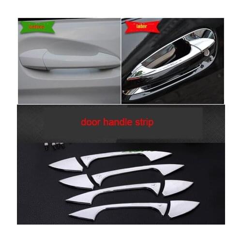 For Benz GLK200 glk260 300GLK ABS door handle strip chrome molding trim 4pcs