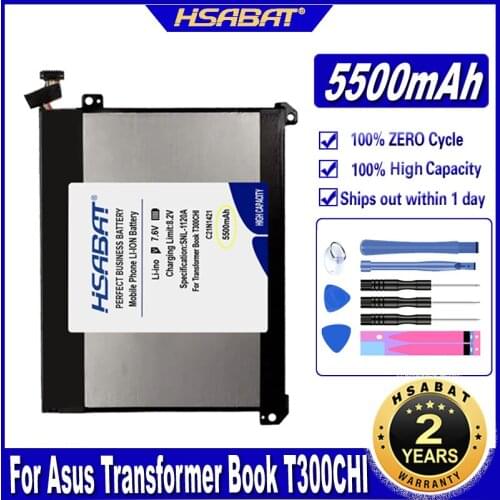 HSABAT C21N1421 5500mAh Laptop Battery for Asus Transformer Book T300CHI T302CA T302CHI Tablet Batteries