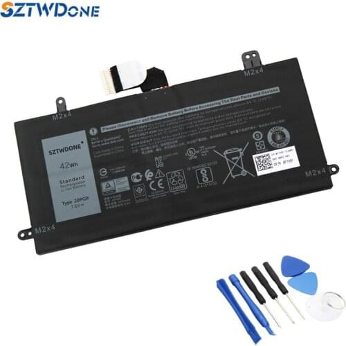 SZTWDONE J0PGR Laptop battery For DELL Latitude 5285 Latitude 5290 T17G 1WND8 7.6V 42WH 5250MAH