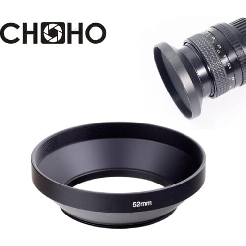 Camera Lens Hood Metal Wide Angle 49mm 52mm 58mm 55mm 62mm 67mm 72mm 77mm 82mm Screw-in Lente Protect For Canon Nikon Sony Leica