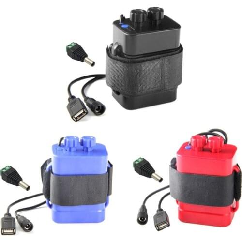 12V Battery Pack Case for 2/4/6 x 18650 Rechargeable li-ion Battery Waterproof Safety Cycling Battery Pack Case Box Cover with D