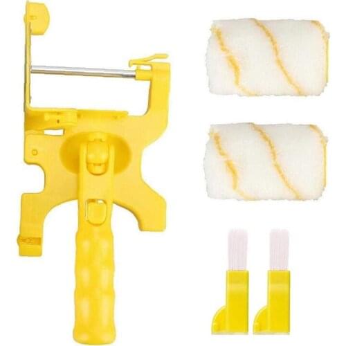 Clean-Cut Paint Edger Roller Brush Painting Tools Roller Paint Brush Clean-Cut Paint Edger Wall Painting Roller Brush Set
