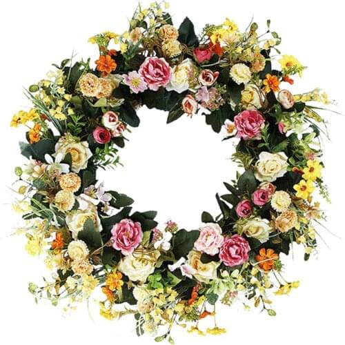 Artificial Flower Wreath Garland Decoration Eggs Item Home Decor Easter National Tree Simulation Plant Christmas Berries Flowers
