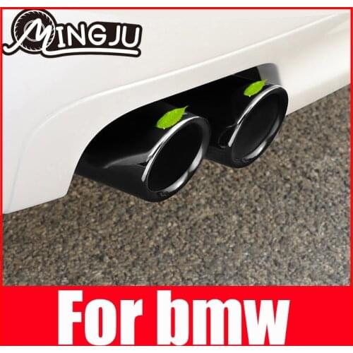 For BMW 1 2 3 4 5 7 Series X1 3GT F20 F22 F30 F32 F34 F10 F48 G30 G11 Muffler Rear Exhaust Pipe Cover Trim Frame Accessories