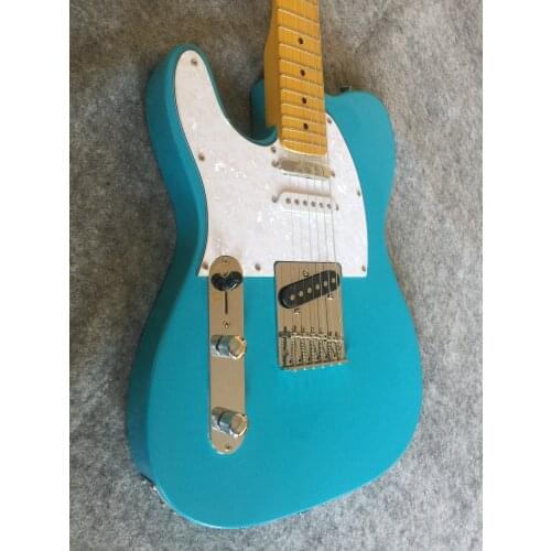 Electric guitar / left handed apple green high end Guitar / customizable Chinese electric guitar