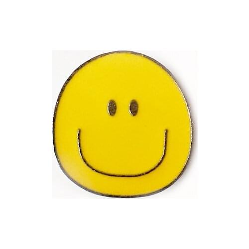 Enamel Pins Custom Smiling Face Brooches For Women And Men Lapel Pin Shirt Bag Badges Jewelry Gift Wholesale
