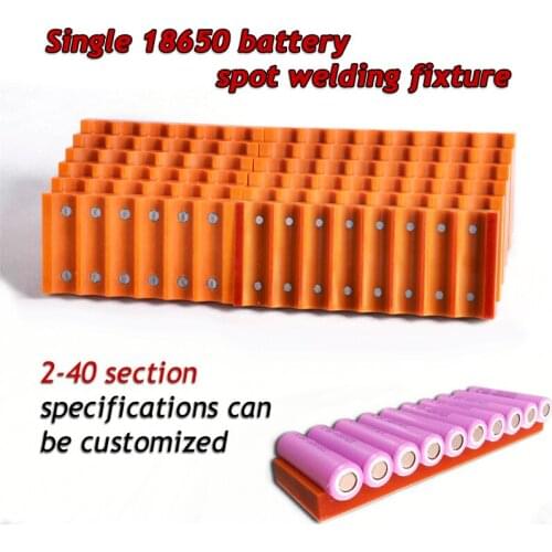 18650 battery fixture Single row battery fixture Strong magnet attraction fixture For 18650 batteries spot welding fixture