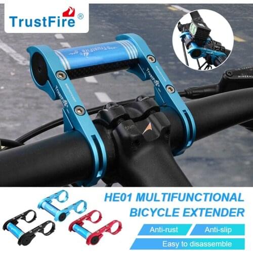 TrustFire HE01 Bicycle Handlebar Extender Mount Bracket Holder for Bike Light, Flashlight, Stopwatch, GPS Devices, Sports Camera