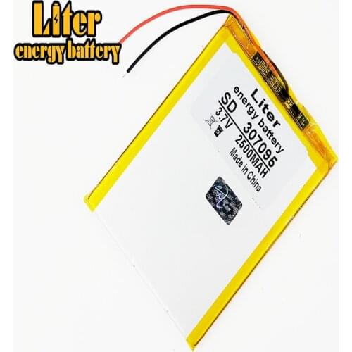 307095 3.7V 2500mAh Lithium polymer Battery with Protection Board For Tablet PC U25GT Free Shipping