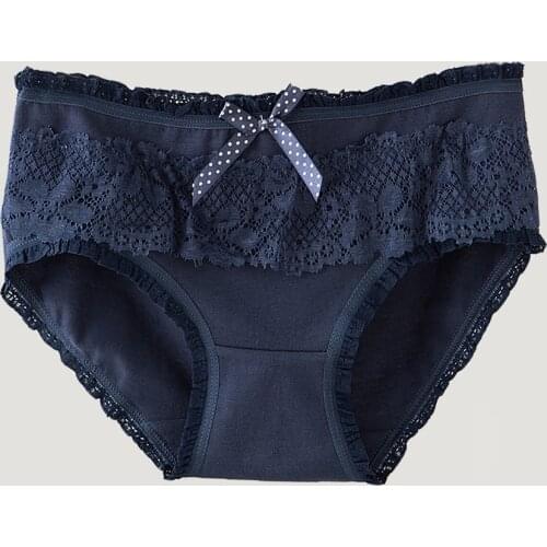 Fashion Underwear Womens Panties Comfort Brief Girls Sexy Cotton Panties Lingeries Calcinhas Lace Shorts Underpant Panty Female