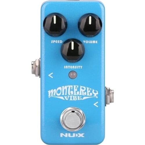 NUX Monterey Vibe Guitar Effect Pedal Mini Core Series Stompbox Chorus Rotary-Speaker Phaser Effects Complex Psychedelic Sound