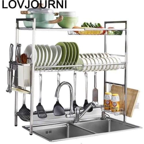 De Etagere Organizer Organizador Cosina Organisateur Stainless Steel Cozinha Cuisine Mutfak Cocina Kitchen Storage Rack Holder