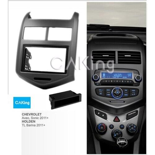 Fascia Radio Panel for CHEVROLET Aveo, Sonic 2011+ / HOLDEN Barina (TM) 2011+ Audio Frame Dash Kit Facia Bezel Plate Adapter Cov