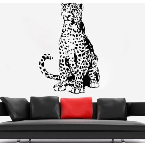 Panther Wall Sticker Cheetah Vinyl Decal Jaguar Bedroom Decoration Wild Animal Leopard Home Decor Living Room Art Mural Standing