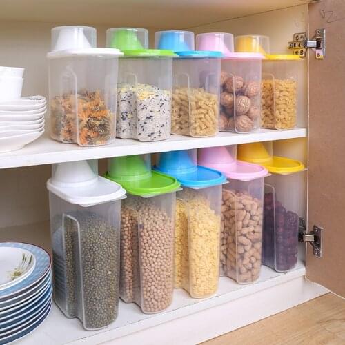 Plastic food storage tank kitchen large airtight tank grains and grain storage fresh-keeping storage box kitchen supplies