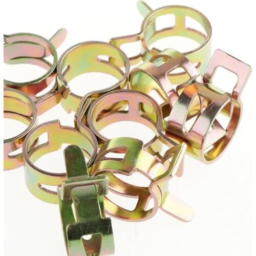 60-Piece Spring Band Type Action Fuel/Silicone Vacuum Hose Pipe Clamp Low Pressure Air Clip/ To be Used Permanently