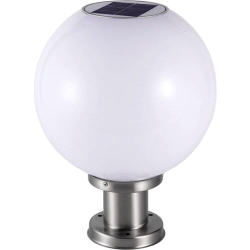 Solar Garden Light Solar Lawn Light LED Courtyard Light Garden Lighting Landscape Round Solar Column Headlight