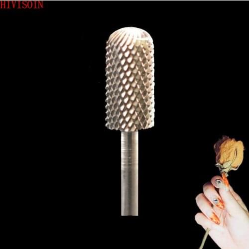 HIVISOIN- 15pcs-Carbide Nail Drill Bit - Small Rounded Top Bit - (60040140) Sliver