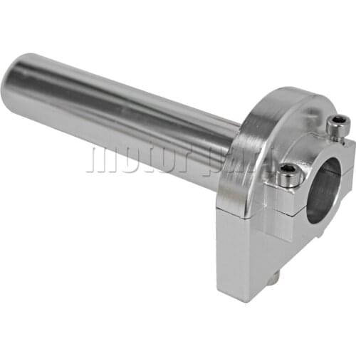 Universal CNC Aluminum Accelerator 22mm Throttle Twist Grips For Most Brand Motorcycle Scooter Bike With 7/8" Handlebars Silver