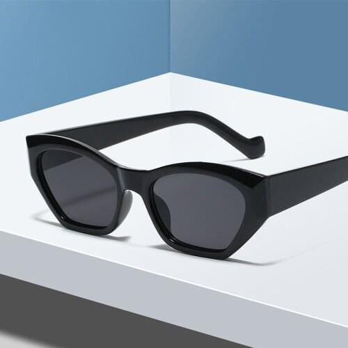 Vintage Polygon Sunglasses Female 2021 Luxury Designer Small Frame Cat Eye Sun Glasses Men Travel Shades for Women Gafas De Sol