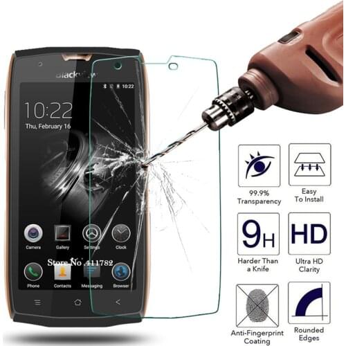 Tempered Glass For Blackview A7 A20 Pro BV8000 BV7000 S6 S8 A9 Pro BV6000 R6 P2 Lite Max1 Screen Protector 9H Protective Glass