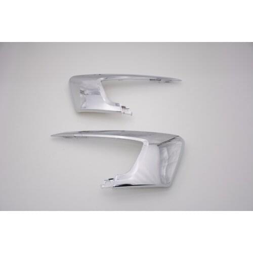 1Pair Silver Car Front Bumper Upper Chrome Strip Cover Trim Molding Decoration For Mitsubishi ASX 2016-ON