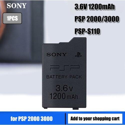 1PC 1200mAh Replacement Battery for Sony PSP2000 PSP3000 PSP 2000 3000 PSP S110 Gamepad for PlayStation Portable Controller