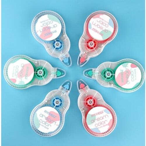 1 Pcs Creative 12M Meters Big Capacity Correction Tape Student Error Tape Pen Back Corrector Office & School Supplies
