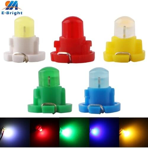 100pcs to 500pcs T4.2 COB 1 SMD Led Dashboard Instrument Cluster Light Car Bulbs Side Indicator Light DC12V 40Lm Interior Light