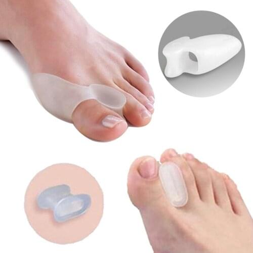 2Pair Toe Separator Orthotics Feet Valgus Bunion Corrector Foot Care Bone Thumb Adjuster Correction Pedicure Foot Straightener