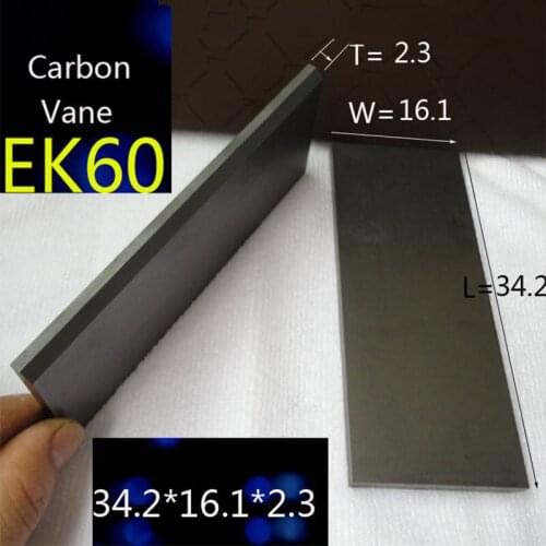 34.2*16.1*2.3mm EK60 carbon vanes for Thomas (Gardner Denver) SR-0030 Rotary Vane model,Replacement Vanes