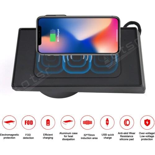 For BMW X5 2017-2018 Car Wireless Charger QI Intelligent Infrared Fast Charging for iPhone Samsung Huawei