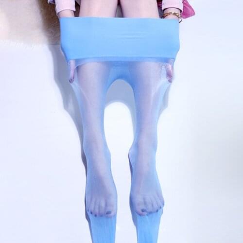 Seamless 5D Ultra-thin Pantyhose Sexy Women Tight Oil Shiny Stocking Transparent Breathable Tear-resistance Pantyhose Clubwear