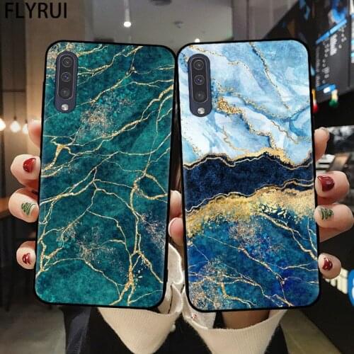 Ink Brush Marble Pattern Phone Case for Samsung A51 A71 A21S A01 A11 A31 A41 A10 A20 A30 A40 A50 A70 A7 A9 A6 A8 Plus 2018 Cover
