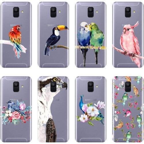 TPU Eagle Bird Back Cover For Samsung Galaxy A6 A7 A8 2018 A3 A5 2016 2017 Soft Silicone Phone Case For Samsung A6 A8 Plus 2018
