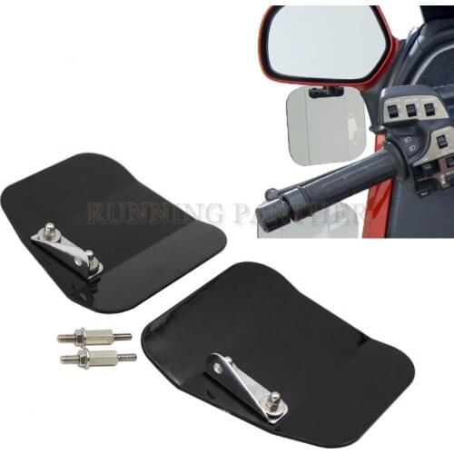 Black MOTORCYCLE WING DEFLECTOR MIR MNT DK SMK Fits For Honda GL1800 2001-2016 F6B 2013-2016